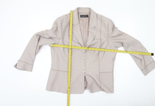 Jacques Vert Women’s Beige Tailored Suit Jacket UK 16