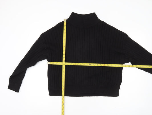 Womens UK Size M Topshop Black Pullover Jumper