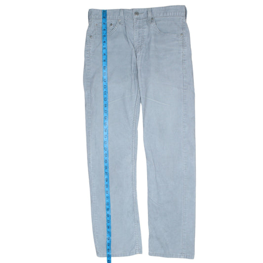 Levi's 505 Men's Blue Straight Leg Cotton Trousers W30 L32