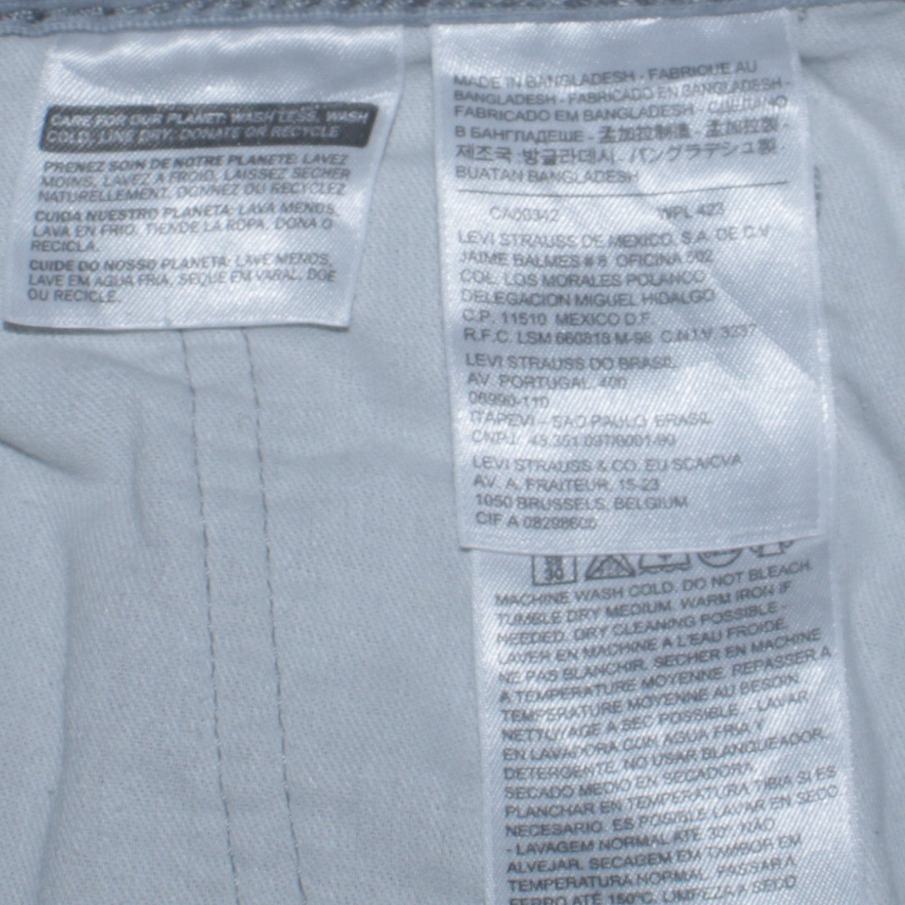 Levi's 505 Men's Blue Straight Leg Cotton Trousers W30 L32