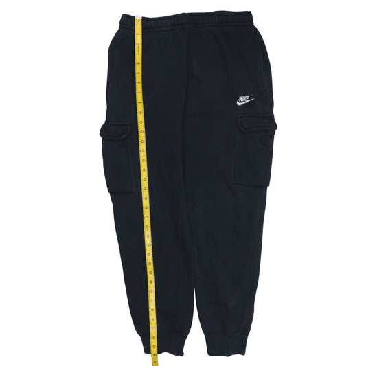 Nike Men's Black Cargo Jogger Trousers M Cotton Blend