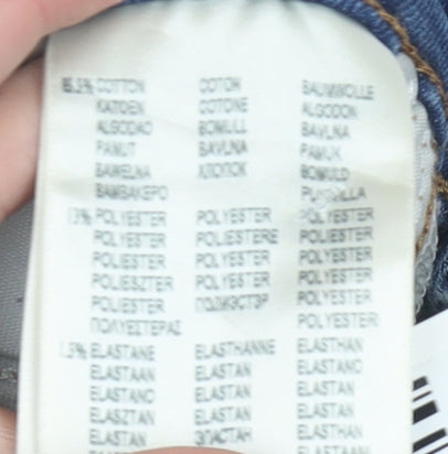 Lee Women Blue Skinny Slim Jeans Scarlett W31 L31 Size 14