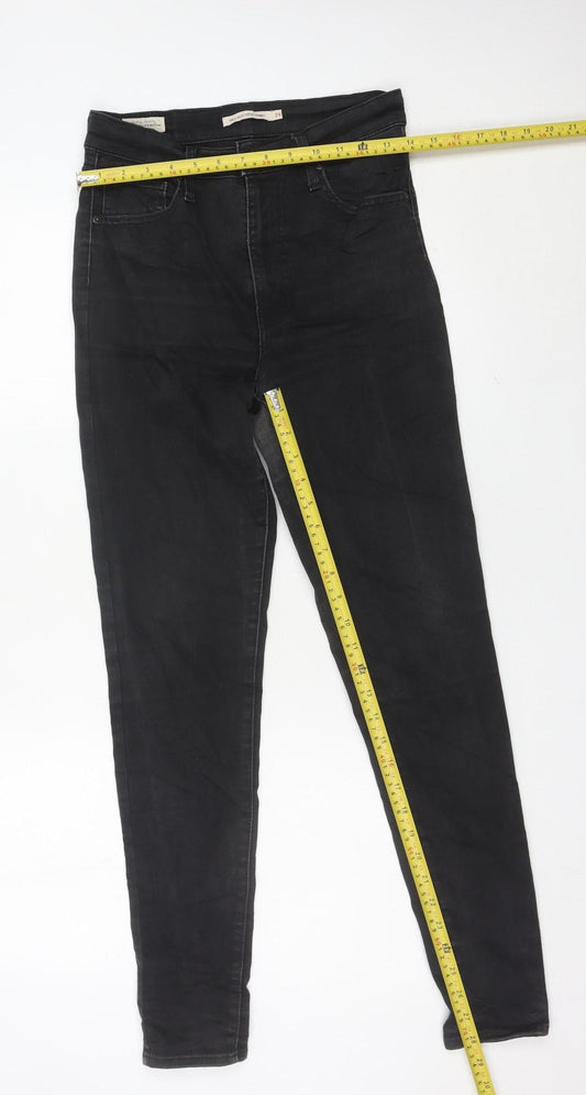 Levi's Women's Black Mile High Super Skinny Jeans Size 12 High Rise