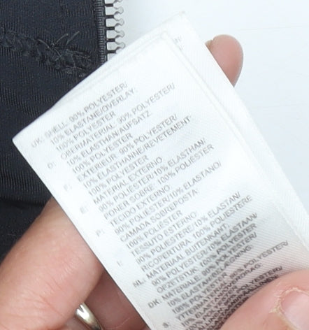 Adidas Womens Black Size 10 Track Jacket Hooded Full Zip Activewear