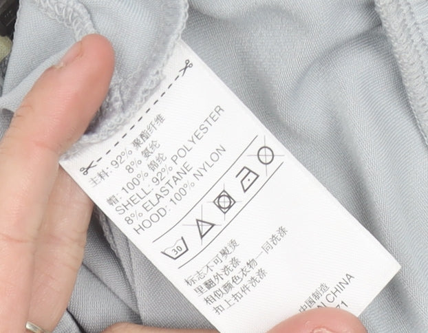 Adidas Womens Grey Size 12 Sleeveless Hooded Sports Jacket