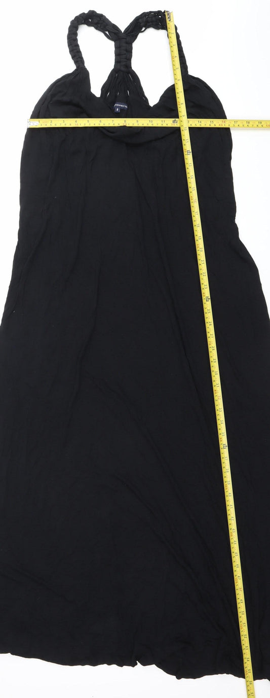 French Connection Women’s Black Size 8 Halter Slip Midi Dress