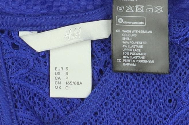 Womens UK Size S H&M Blue Tunic Blouse