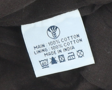 Fat Face Womens Purple Floral Cotton Wrap Dress Size 10