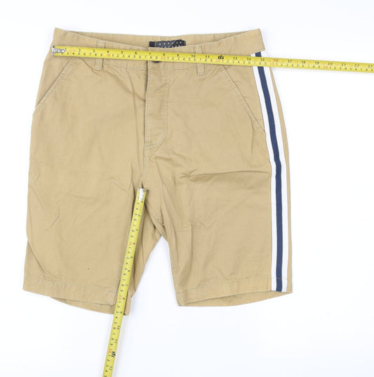 Broken Standard Men’s Beige Chino Shorts Size 30 Regular Cotton