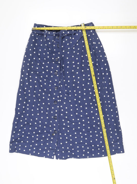 Marks and Spencer Women’s Blue Polka Dot A-Line Skirt Size 12