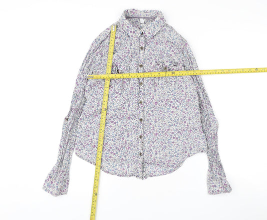 Womens UK Size 10 Marks and Spencer Multicoloured Basic Button-Up