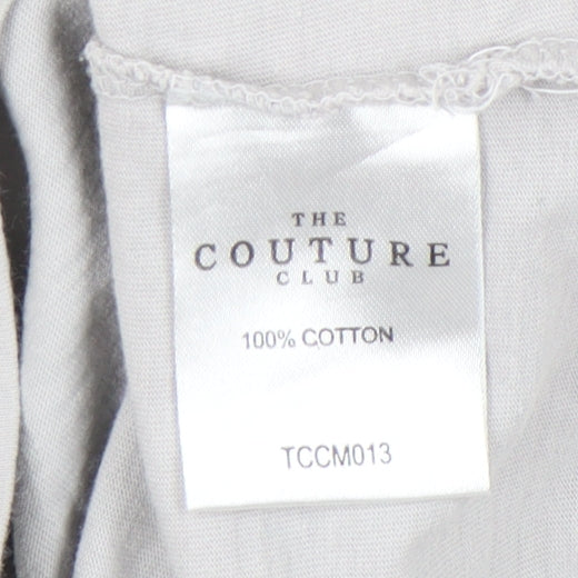 The Couture Club Men’s Grey Long Sleeve Cotton T-Shirt Size M