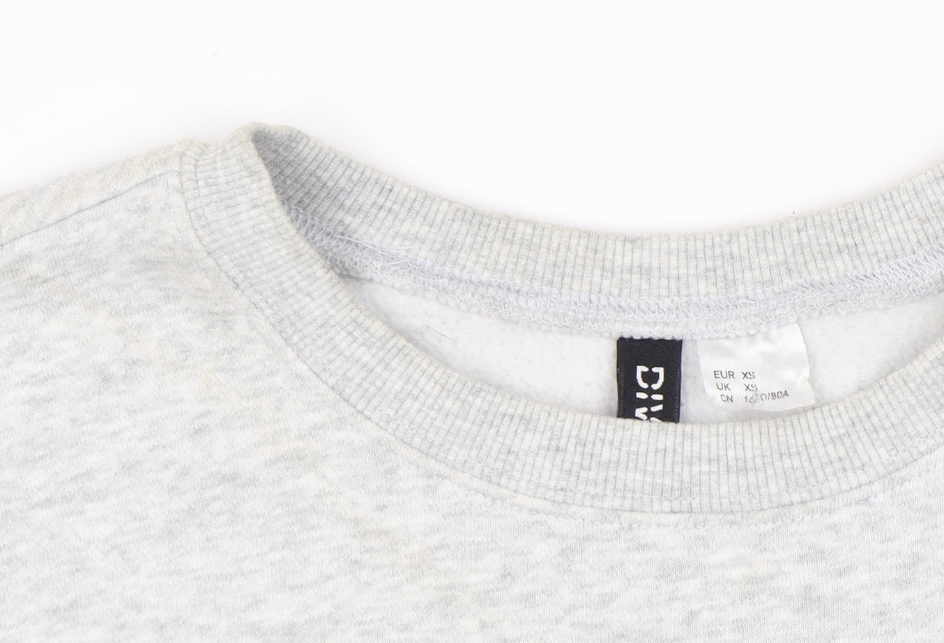 H&M Divided Womens Grey White USA Print Sweatshirt XS