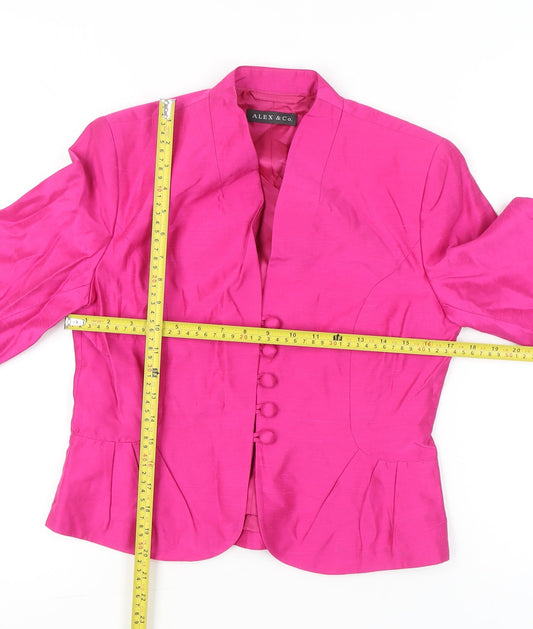 Womens UK Size 10 Alex & Co. Regular Pink Blazer