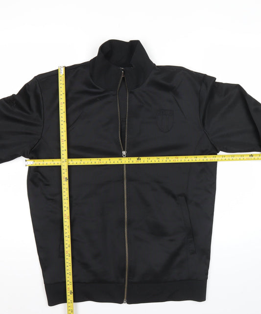Mens UK Size M Kappa Black FootballGym & TrainingCasualRunning & Jogging Jacket