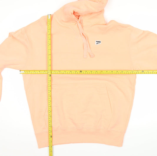 Mens UK Size M PUMA Pink Pullover Hoodie