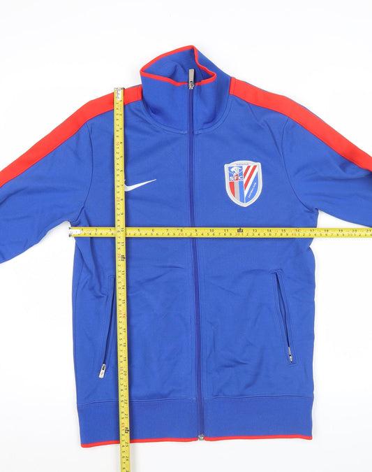 Nike Men’s Blue Track Jacket Small Football Shanghai SFC Full Zip