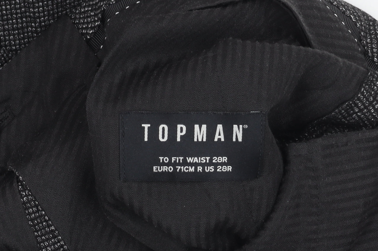 Womens UK Size 10 Topman Slim Fit CasualBusiness Grey Trousers