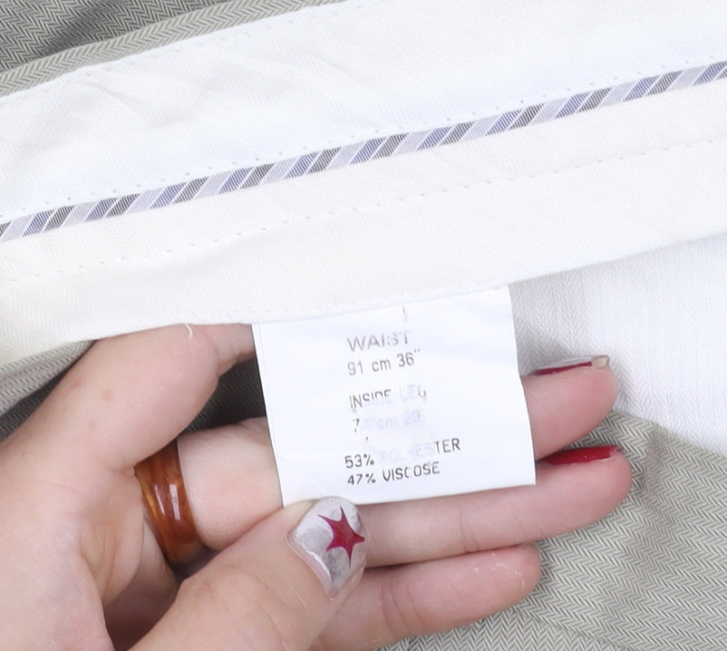 Taylor & Wright Men's Beige 36x29 Dress Pants Trousers