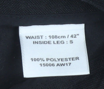 Greenwoods Men’s Black Regular Fit Dress Pants Trousers 42W