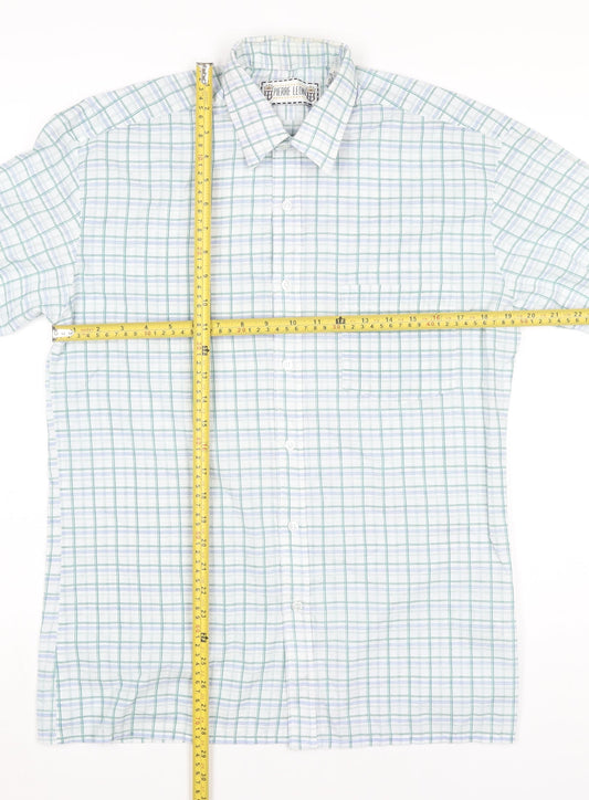 Mens UK Collar Size 15 Pierre Leon Smart Multicoloured Dress Shirt