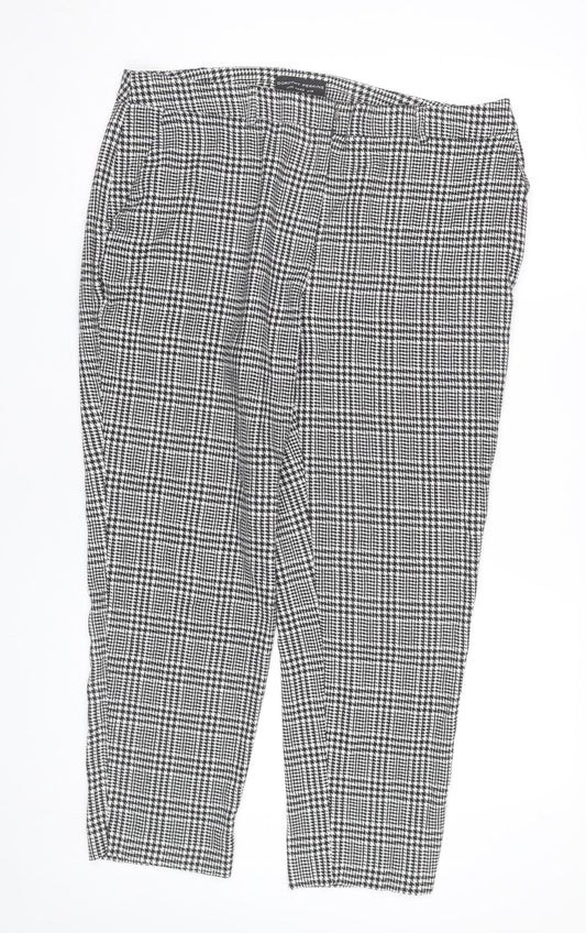 Womens UK Size 14 Dorothy Perkins Slim Fit BusinessCasualWorkwear Black Trousers