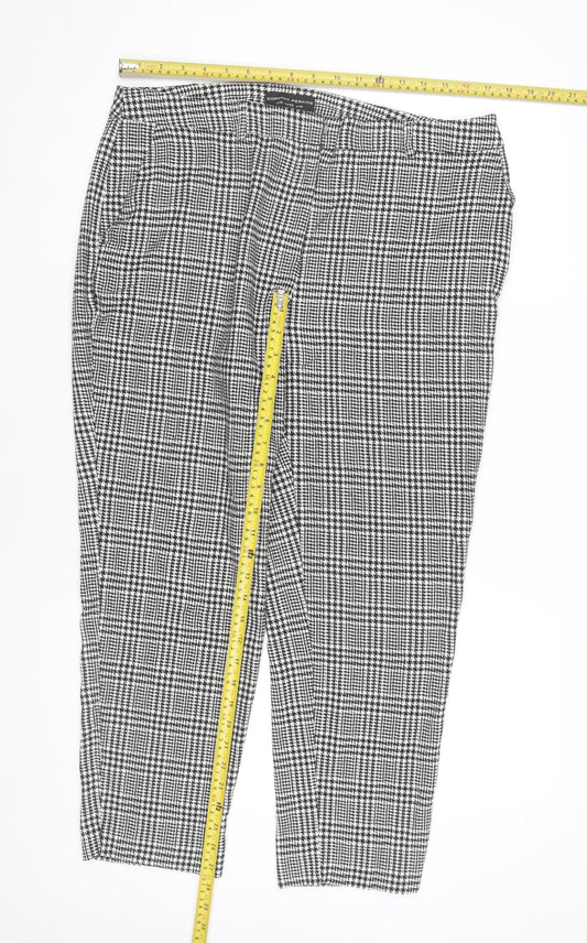 Womens UK Size 14 Dorothy Perkins Slim Fit BusinessCasualWorkwear Black Trousers