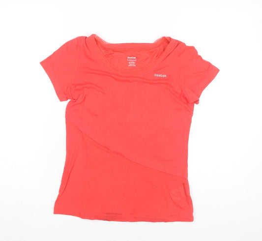 Womens UK Size XS Reebok Red Gym & Training Running & Jogging Yoga T-Shirt