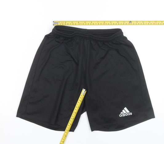 Adidas Mens Black S Sports Sweat Shorts Lightweight Quick Dry
