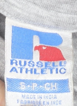 Russell Athletic Womens Grey Short Sleeve Crew Neck T-Shirt S