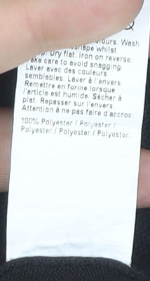 River Island Men’s Black Short Sleeve Zip T-Shirt Size S