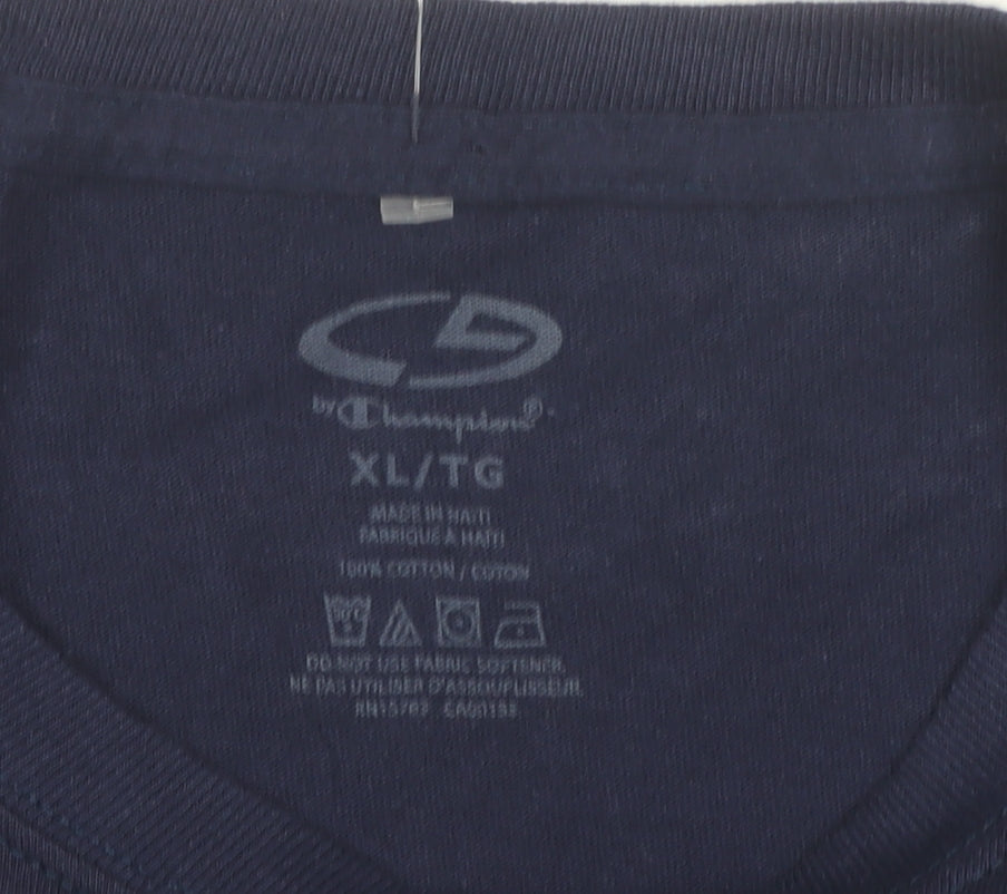 Mens UK Size XL Champion Blue T-Shirt