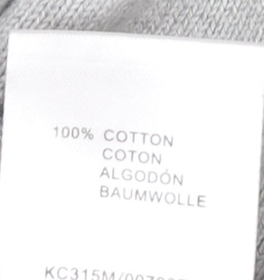 Morley Men’s Grey Cotton V-Neck Pullover Jumper Size L