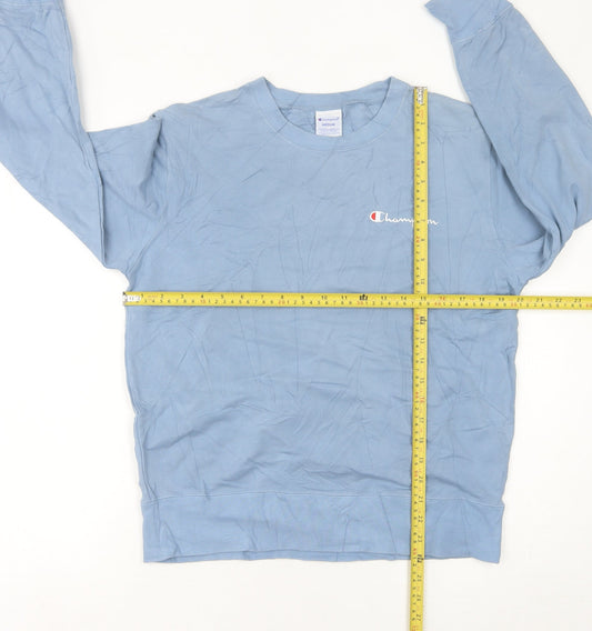 Champion Women’s Blue Sweatshirt Size 12 Regular Fit Logo Pullover