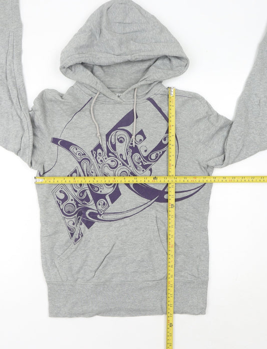 Nike Womens Grey Hoodie Size 8 Cotton Pullover Sportswear
