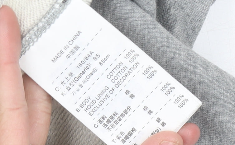 Nike Womens Grey Hoodie Size 8 Cotton Pullover Sportswear