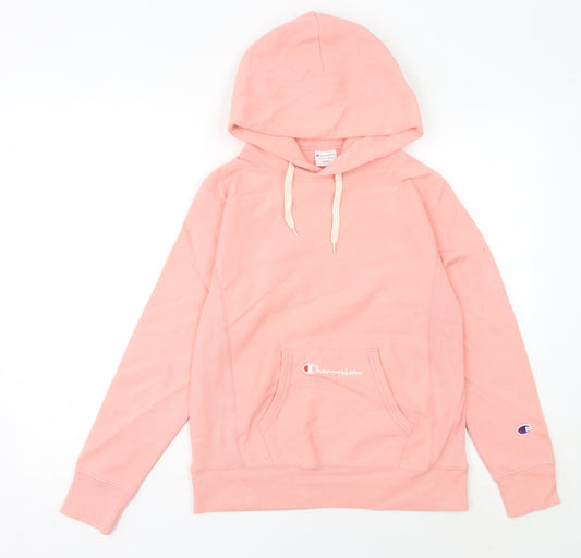 Womens UK Size 10 Champion Pink Pullover Hoodie