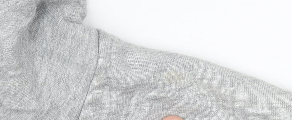 Kappa Womens Grey Pink Pullover Hoodie Size 12 UK Cotton Blend