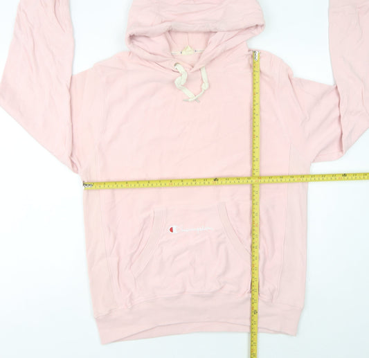 Champion Women’s Pink Pullover Hoodie XL Cotton Logo Sweatshirt