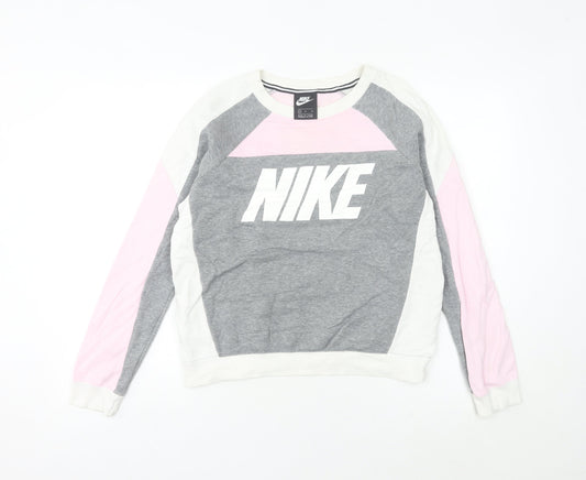 Womens UK Size 8 Nike Multicoloured Pullover Sweatshirt