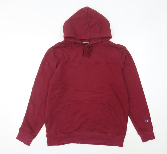 Additional front view of Champion unisex adults red pullover hoodie xl regular fit sportswear