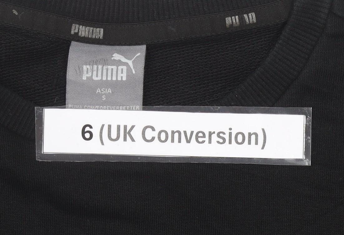 Womens UK Size 6 PUMA Black Pullover Sweatshirt