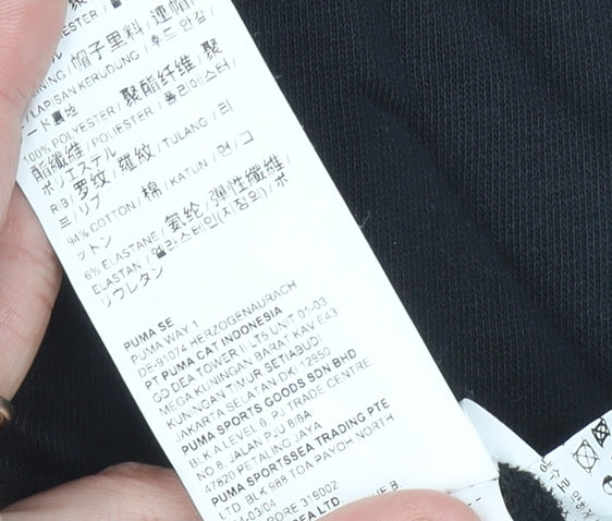 Puma Women’s Black Pullover Hoodie Size 12 Regular Fit Sportswear