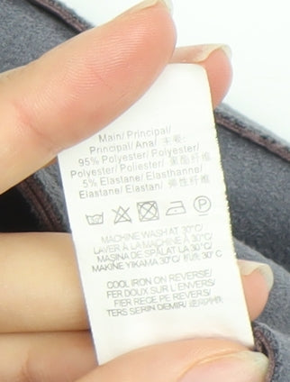 Missguided Women’s Grey Cropped Suede Look Button Jacket UK 8