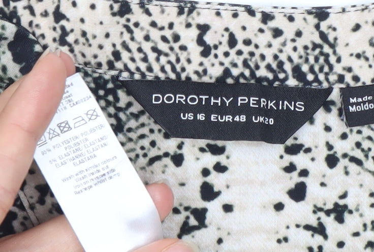 Womens UK Size 20 Dorothy Perkins Multicoloured Tunic Blouse