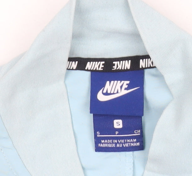 Nike Womens Blue Track Jacket Size S Lightweight Full Zip Sportswear