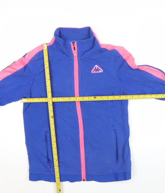 Kappa Women’s Blue Track Jacket Size 12 Full Zip Sportswear
