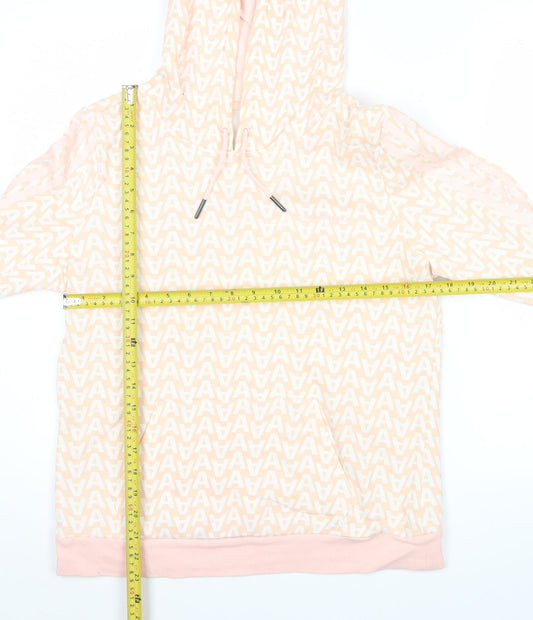Adidas Women’s Pink Pullover Hoodie Size 12 Graphic Logo Sportswear