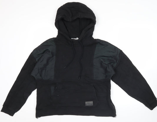 Additional front view of Adidas Women’s Black Hoodie, size UK 6, Pullover Hooded Sweatshirt