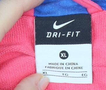 Nike Women’s Pink XL Hoodie Sweatshirt Pullover Zip Sportswear